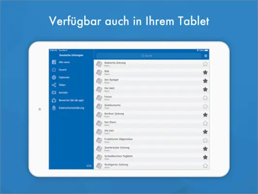 Deutsche Zeitungen android App screenshot 0