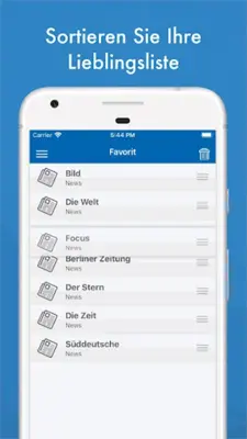 Deutsche Zeitungen android App screenshot 2